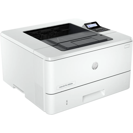 Hier ist eine überarbeitete Version Ihres Satzes unter Verwendung der bereitgestellten Produktdaten: Der HP LaserJet Pro 4002dn Laserdrucker – weiß von HP ist ein zuverlässiger Schwarz-Weiß-Laserdrucker mit einem kompakten Display und Bedientasten oben rechts, der praktischen Duplexdruck für effizientes beidseitiges Drucken bietet.
