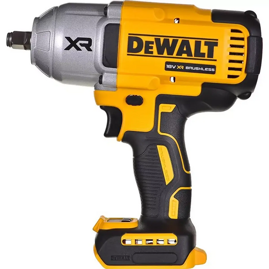 DEWALT XR Akku-Schlagschrauber DCF900N, 18V, bürstenlos, 1.900 Nm, gelb-schwarz, Akku-Schlagschrauber, Ansicht links.
