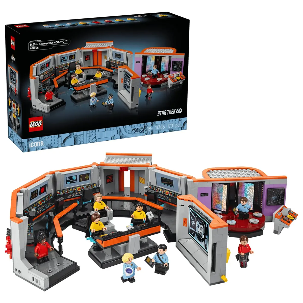 LEGO Icons 11385 Star Trek: U.S.S. Enterprise NCC-1701-D Bauset Mehrfarbig