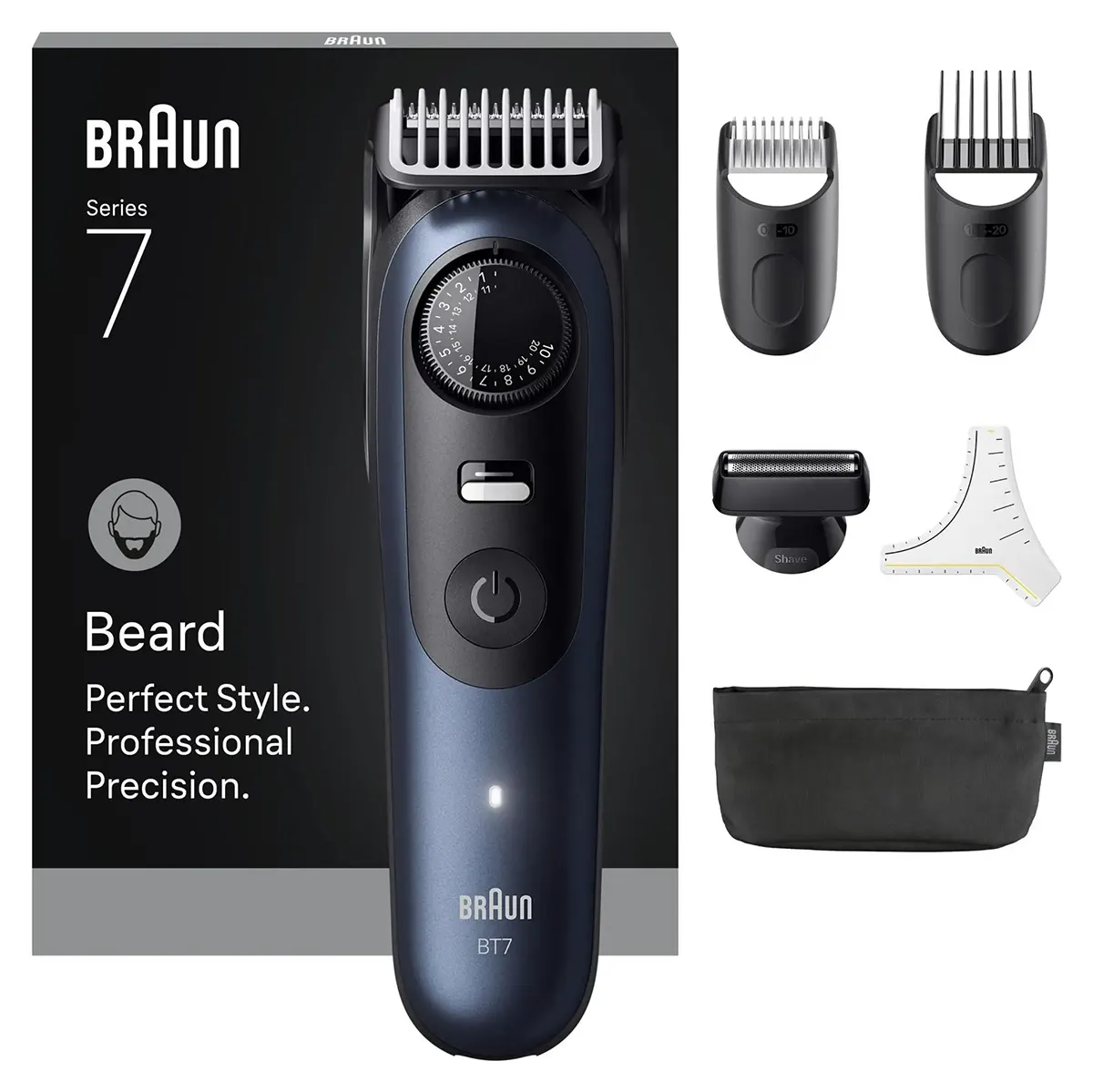 Braun Series 7 BT7520 Barttrimmer - blau/schwarz