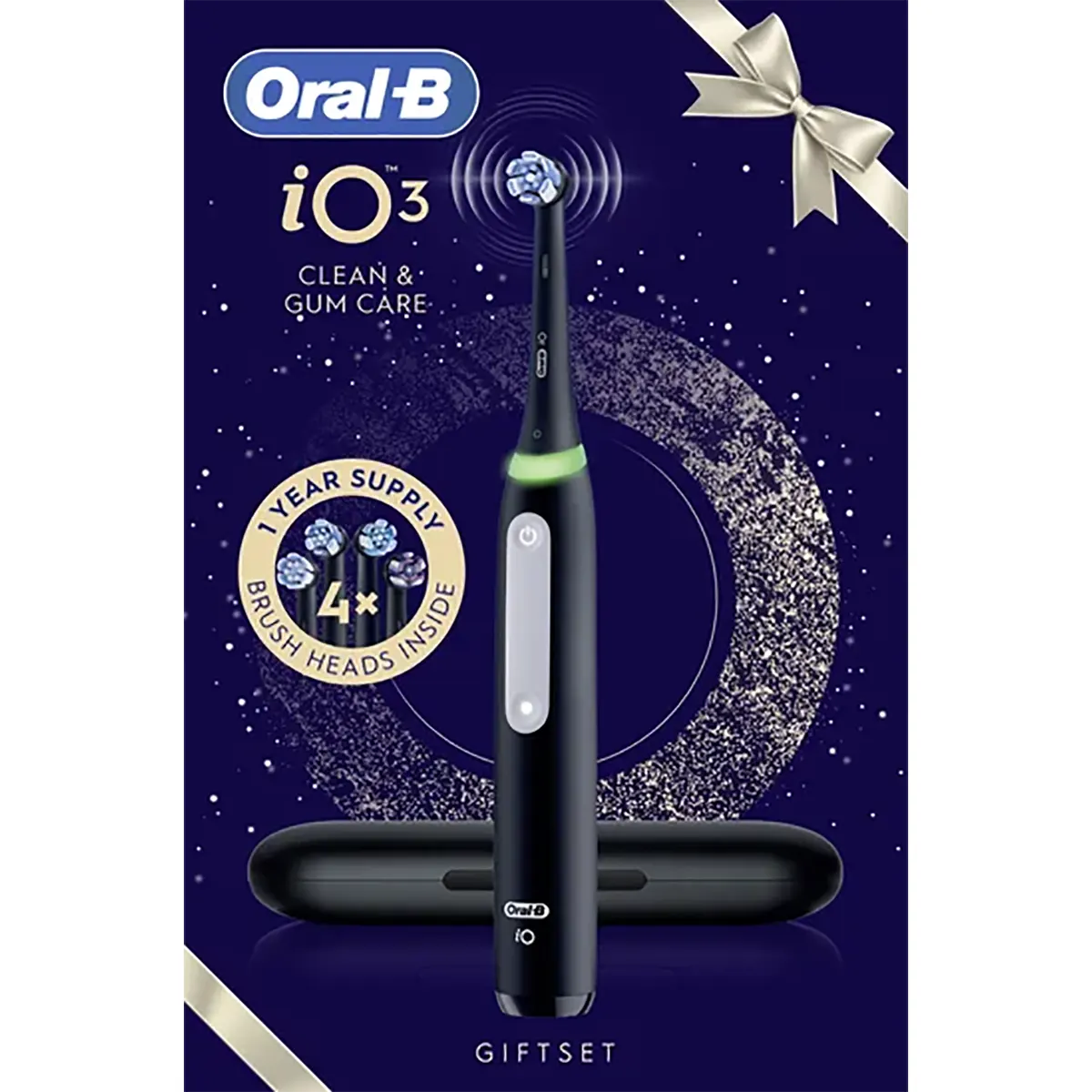 Oral-B iO Series 3 Geschenk Edition Elektrische Zahnbürste - Matt Black