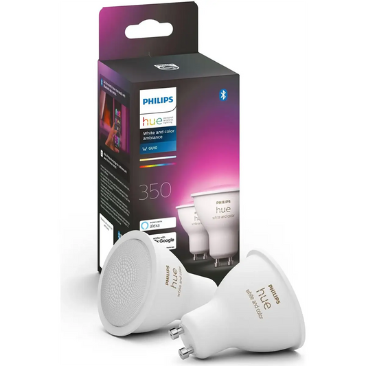 Philips Hue White & Color Ambiance GU10 350 lm 2er-Pack - weiß