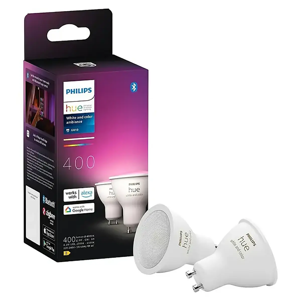 Philips Hue GU10 Doppelpack - weiß