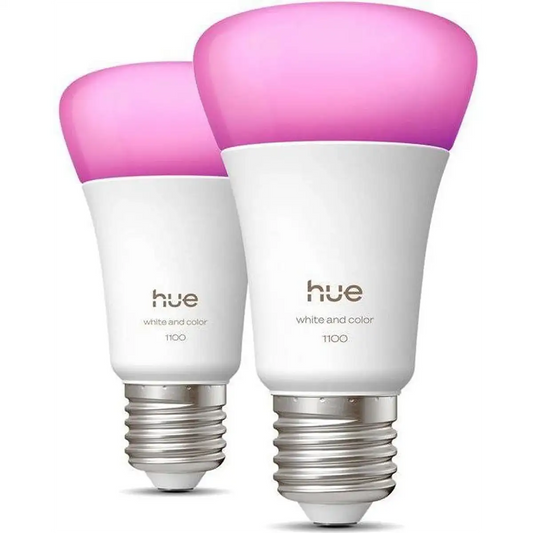 Klar! Hier ist der überarbeitete Satz unter Verwendung Ihrer Produktdaten: Zwei Philips Hue Ambiance E27 LED-Lampen im Doppelpack mit weißem Sockel sorgen für intelligentes Licht in Ihrem Zuhause. Diese Philips LED-Lampen bieten individuell anpassbares Ambiente und bequeme Steuerung für jeden Raum.