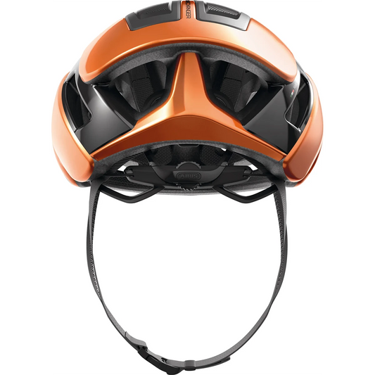 ABUS GameChanger 2.0 Aerohelm in Orange, Größe L 57–61 cm, leichter Rennradhelm mit Aero Blade und AirBoost-Belüftung