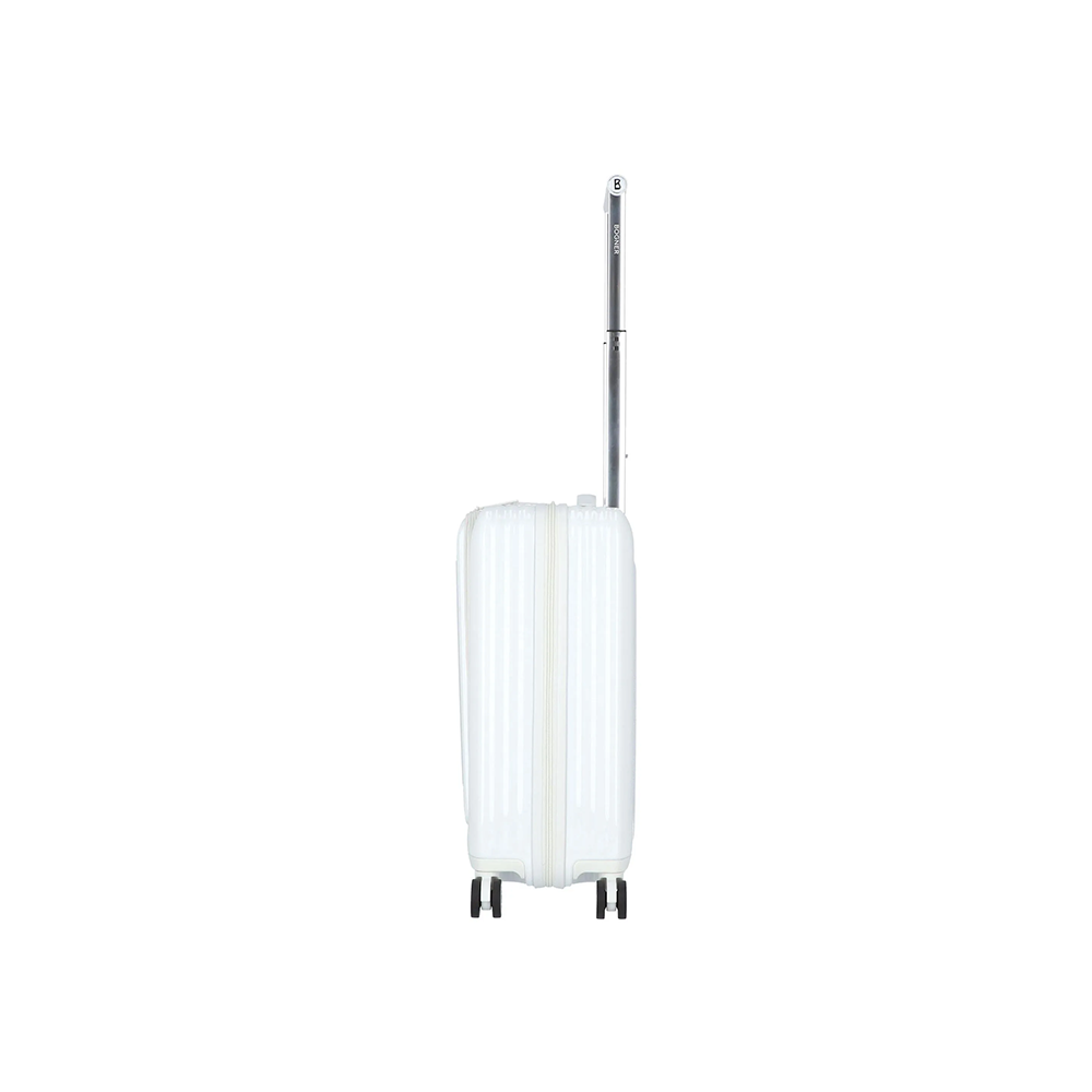 BOGNER Piz Kabinentrolley 55 cm in Weiß, leichter Carbon-Hartschalenkoffer mit 4 Rollen, TSA-Schloss und Laptopfach