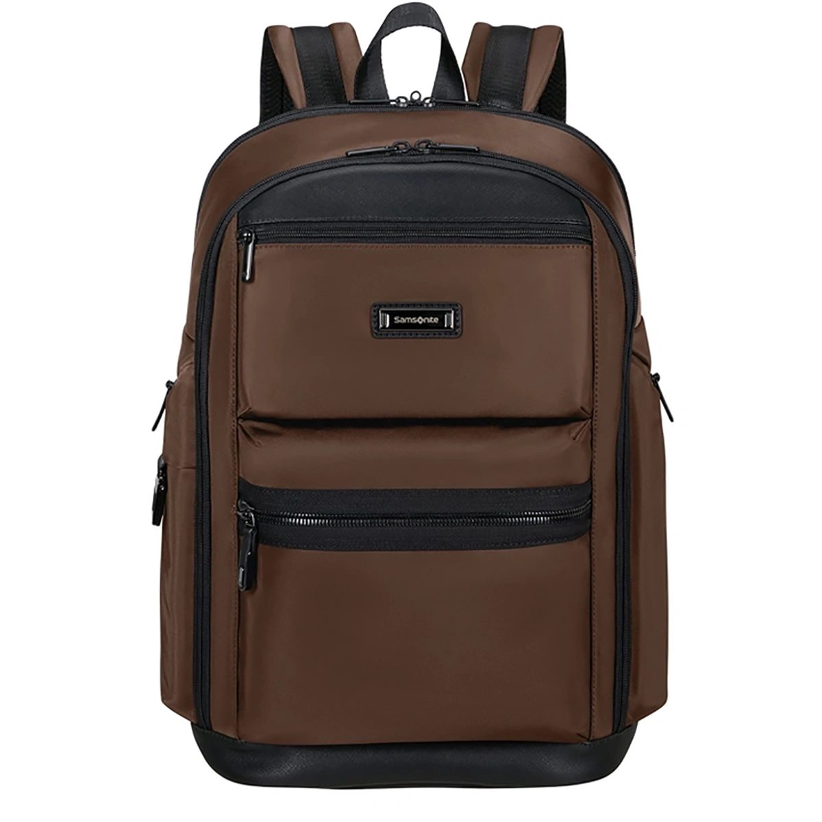 Samsonite Relyon Backpack M 15.6 Zoll in Braun aus recyceltem rPet, nachhaltiger Business-Rucksack mit Laptopfach