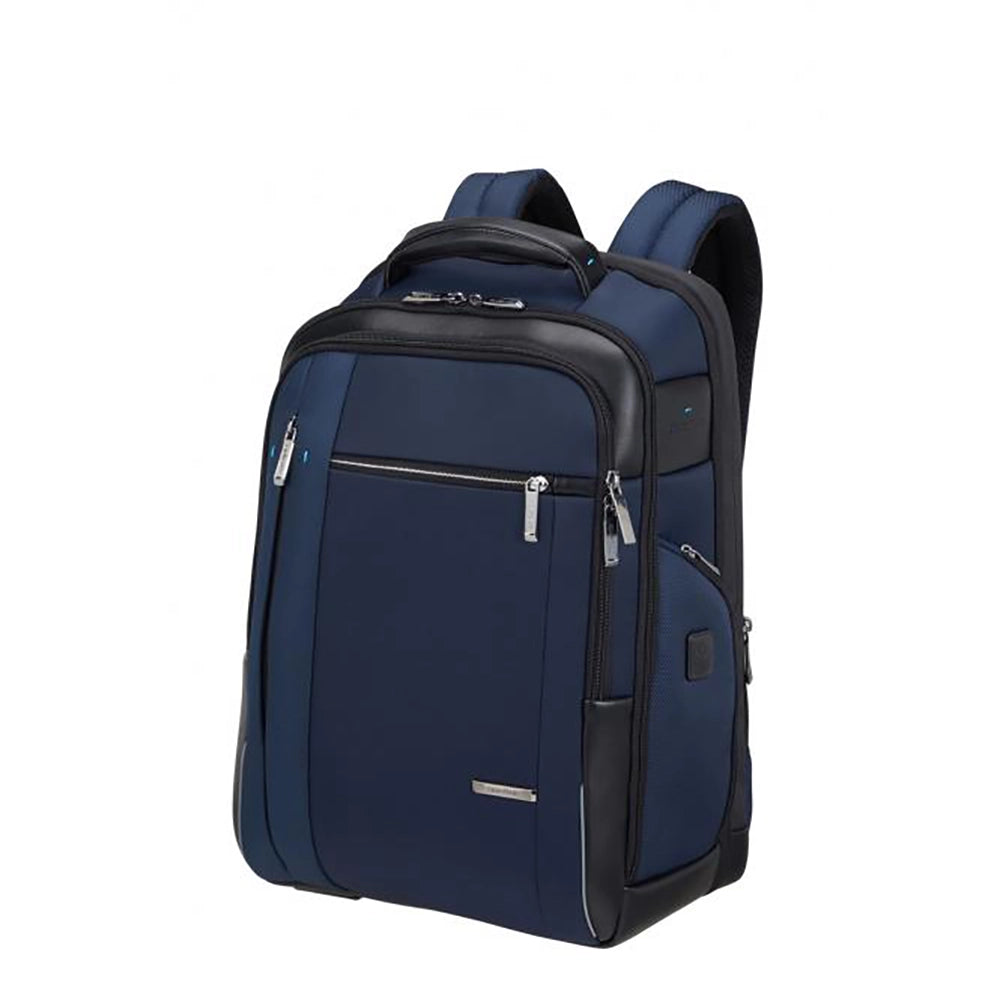 Der Samsonite Spectrolite 3.0 Rucksack 17,3" in Deep Blue verfügt über mehrere Fächer mit Reißverschluss, gepolsterte Schultergurte und einen Tragegriff - ideal für Reisen oder den täglichen Gebrauch.