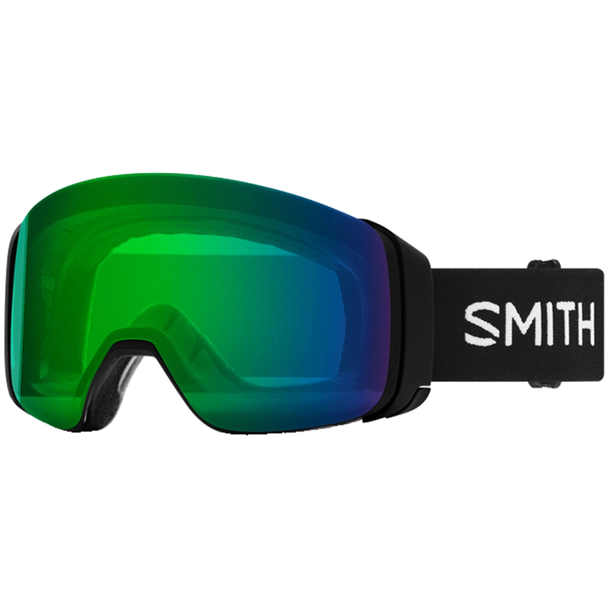 Smith 4D MAG Skibrille schwarz mit ChromaPop-Gläsern und Ersatzscheibe, Premium-Skibrille für Damen und Herren