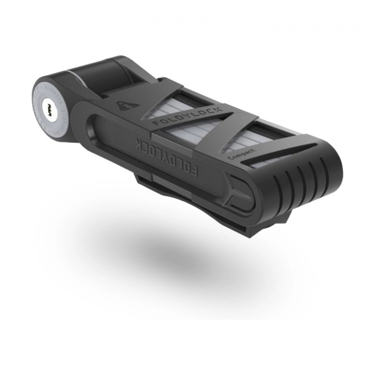 Voxom Compact Faltschloss 850 mm in Silber aus gehärtetem Stahl mit Kunststoffbeschichtung und Halterung