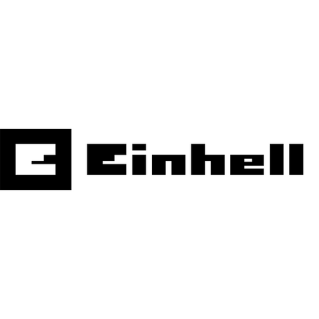 Einhell-Logo mit einem stilisierten E in einem Quadrat neben dem Wort Einhell in fetter Schrift.