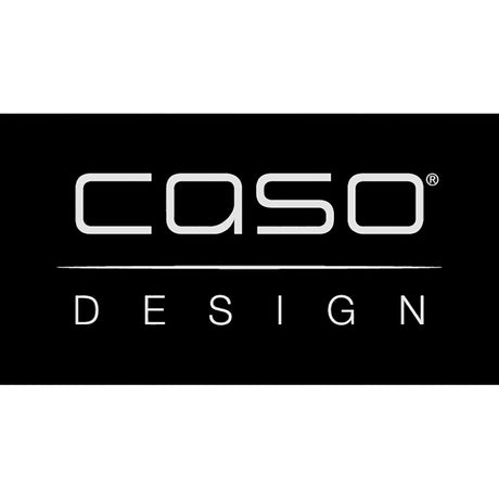 Logo mit dem Schriftzug CASO DESIGN in silberner Schrift auf schwarzem Hintergrund.