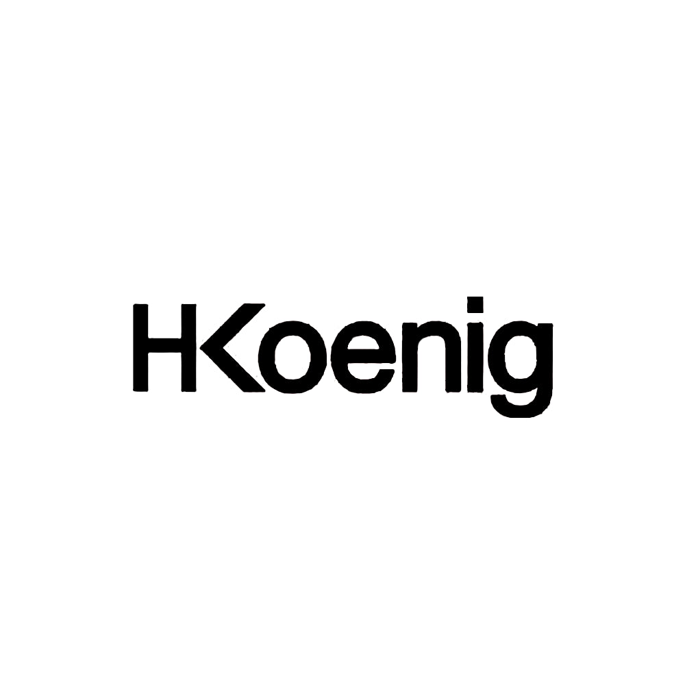 HKoenig-Logo mit schwarzem Text auf weißem Hintergrund.