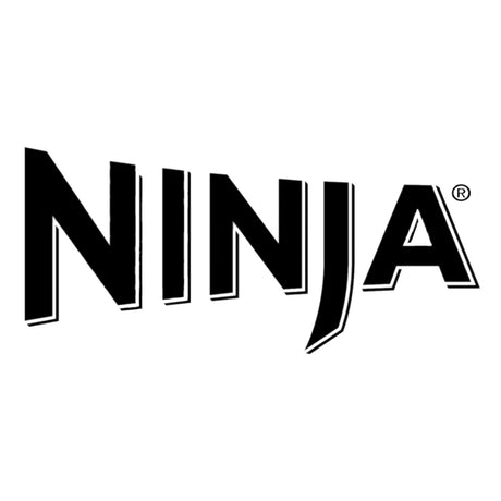 Fettes schwarzes Textlogo mit der Aufschrift NINJA in Großbuchstaben auf weißem Hintergrund.