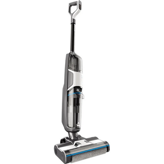 Der BISSELL Crosswave HF3 Pro 3641N Waschstaubsauger - silber ist ein kabelloser Waschsauger mit transparentem Staubbehälter, der saugen und wischen in einem Schritt für müheloses Reinigen ermöglicht.