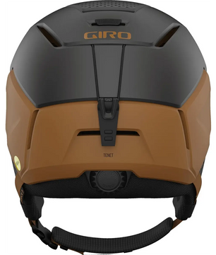 Rückansicht des Giro Tenet Skihelm Größe: S - Braun von Giro, ein All-Mountain-Helm mit MIPS-Technologie, verstellbarem Riemen und Belüftungsöffnungen.