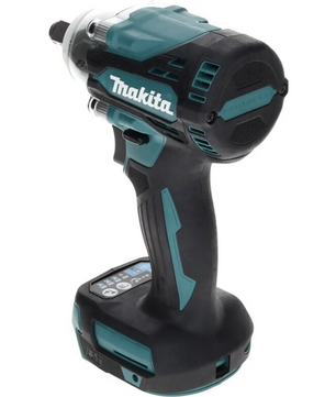 Hier ist der überarbeitete Satz unter Verwendung Ihrer Produktdaten: Der Makita DTW300Z Akku-Schlagschrauber in Blau von Makita steht aufrecht und trägt an der Seite ein gut sichtbares Markenlogo. Er bietet leistungsstarke 18-V-Leistung für anspruchsvolle Aufgaben.
