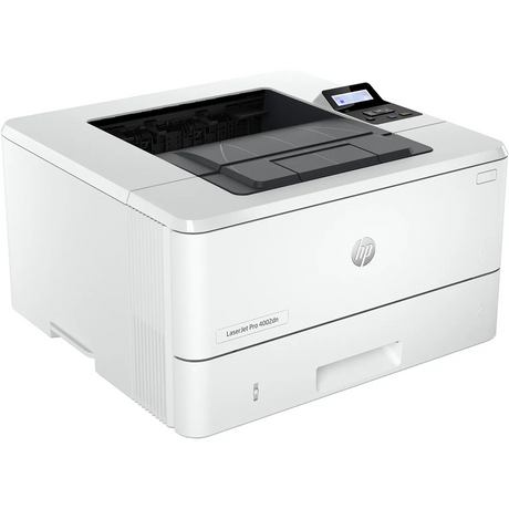 Hier ist eine überarbeitete Version Ihres Satzes unter Verwendung der bereitgestellten Produktdaten: Der HP LaserJet Pro 4002dn Laserdrucker – weiß von HP ist ein zuverlässiger Schwarz-Weiß-Laserdrucker mit einem kompakten Display und Bedientasten oben rechts, der praktischen Duplexdruck für effizientes beidseitiges Drucken bietet.