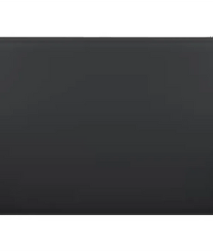 Das Apple Magic Trackpad - schwarz von Apple, von oben auf einem schlichten weißen Hintergrund abgebildet, verfügt über Multi-Touch Technologie für nahtlose Navigation und reibungslose Benutzerinteraktion.