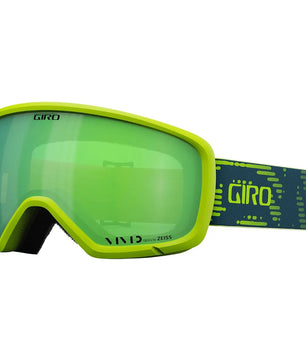 Die Giro Ringo Skibrille - grün von Giro verfügt über ZEISS VIVID-Gläser, eine reflektierende Scheibe und ein gemustertes, verstellbares Band - perfekt für Ski- und Snowboardtouren.