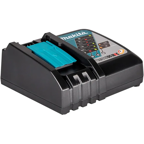 Makita Power Source-Kit 1914J6-4 Werkzeugakku in schwarz, von Makita, verfügt über einen blauen Akkuschacht und obere Kontrollleuchten-kompatibel mit dem 18V LXT Akku Set und perfekt für jedes Makita Elektrowerkzeug-Kit.