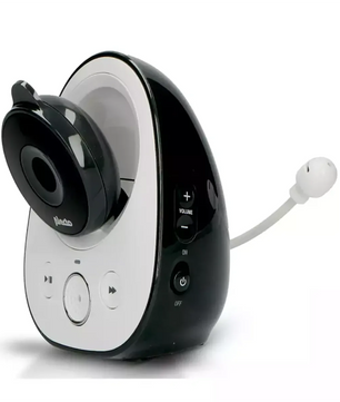 Das Alecto DVM-150 Babyphone in Weiß von Alecto bietet Steuertasten, einen Lautsprecher, ein flexibles Mikrofon und eine praktische Zwei-Wege-Kommunikation für klare Gespräche.
