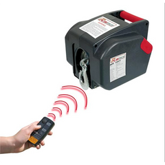 RIBITECH 12-V-Elektrowinde - schwarz