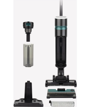 Der H.Koenig Multifunktions-Dampfstaubsauger 3in1 ARYA900 verfügt über abnehmbare Teile wie Bürste, Filter, Wassertank und Ladestation - ideal als vielseitiger Hartbodenreiniger zur einfachen Reinigung.