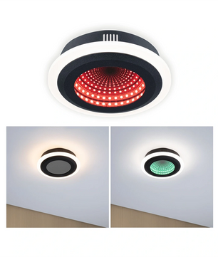 Paulmann Spaceglow Two LED-Deckenleuchte - schwarz - Dealoase
