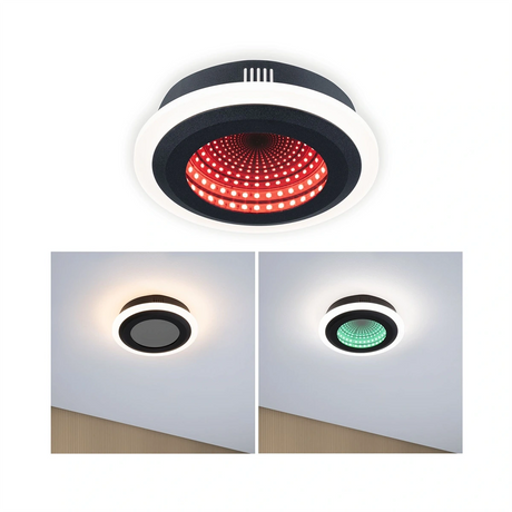 Paulmann Spaceglow Two LED-Deckenleuchte - schwarz - Dealoase