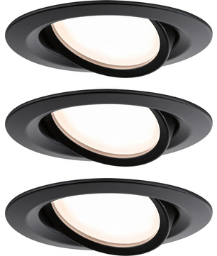Paulmann Nova Plus 93082 LED Einbauleuchten-Set - schwarz