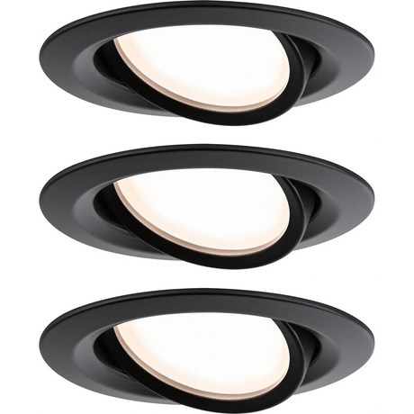 Paulmann Nova Plus 93082 LED Einbauleuchten-Set - schwarz - Dealoase