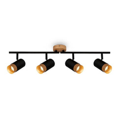 Briloner Plek 2144045 Spotleuchte - schwarz/Holz