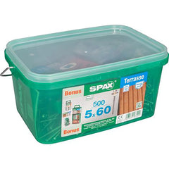 SPAX 5 × 60 mm Terrassenschrauben Set - grün