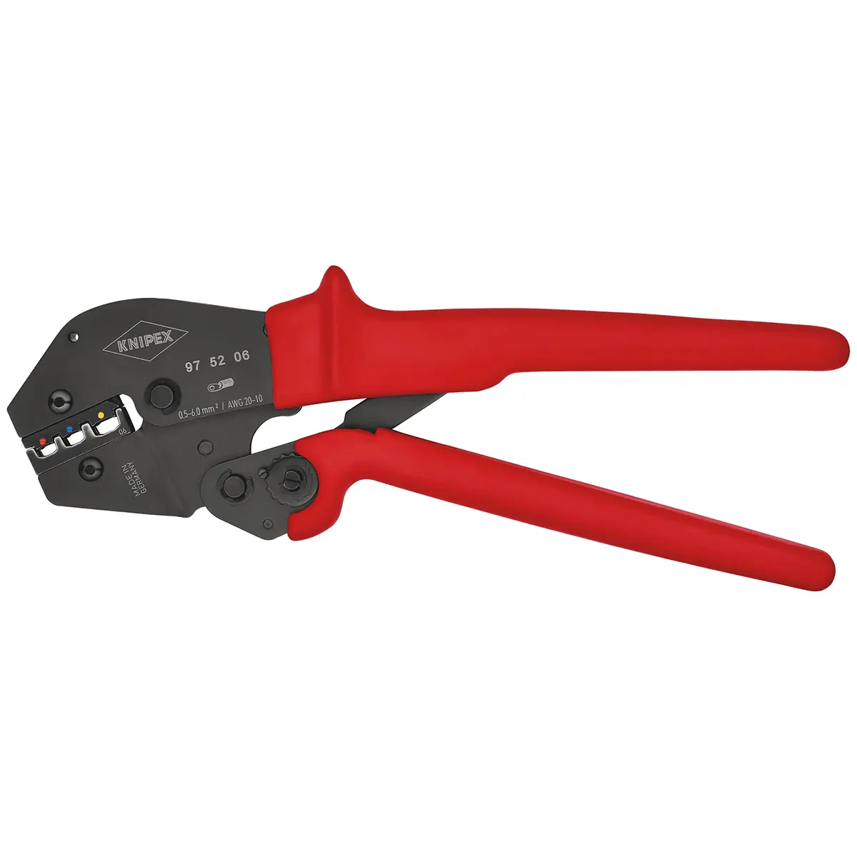 Knipex 97 52 06 SB Crimpzange Rot/Blau