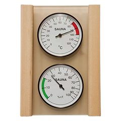 Weka Hygro-/Thermometer-Set - braun