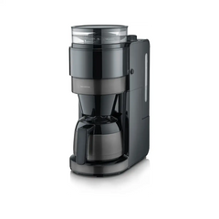 SEVERIN KA 4831 Filterkaffeemaschine mit Mahlwerk Dark Inox/Schwarz