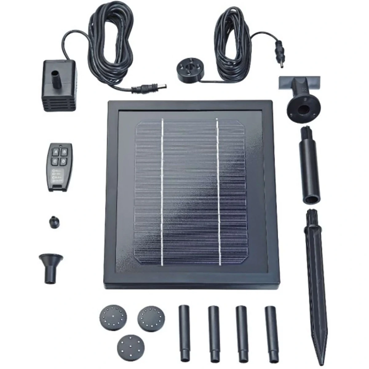 Pontec PondoSolar 250 Control Solar-Wasserspiel - schwarz