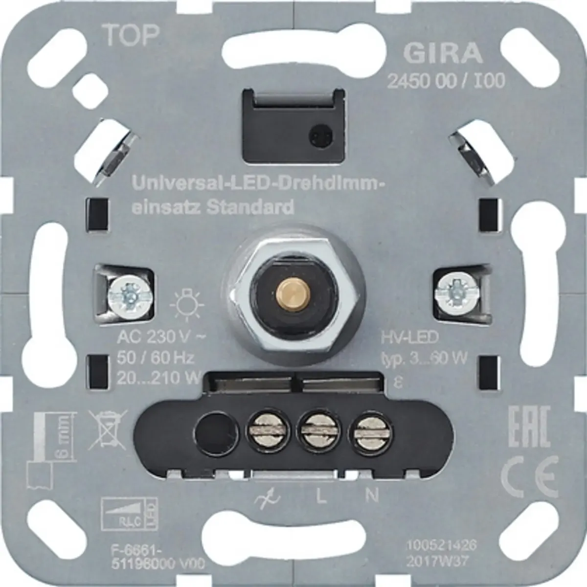 Gira 245000 System 3000 Universal-LED-Dimmeinsatz