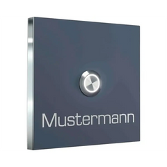 Heidemann Designline Platte M Klingeltaster Edelstahl