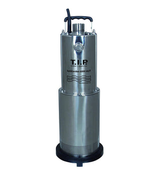 Die T.I.P. SubGarden 6000 AUT Bewässerungsdruckpumpe in silber ist ideal für effiziente Gartenbewässerung.