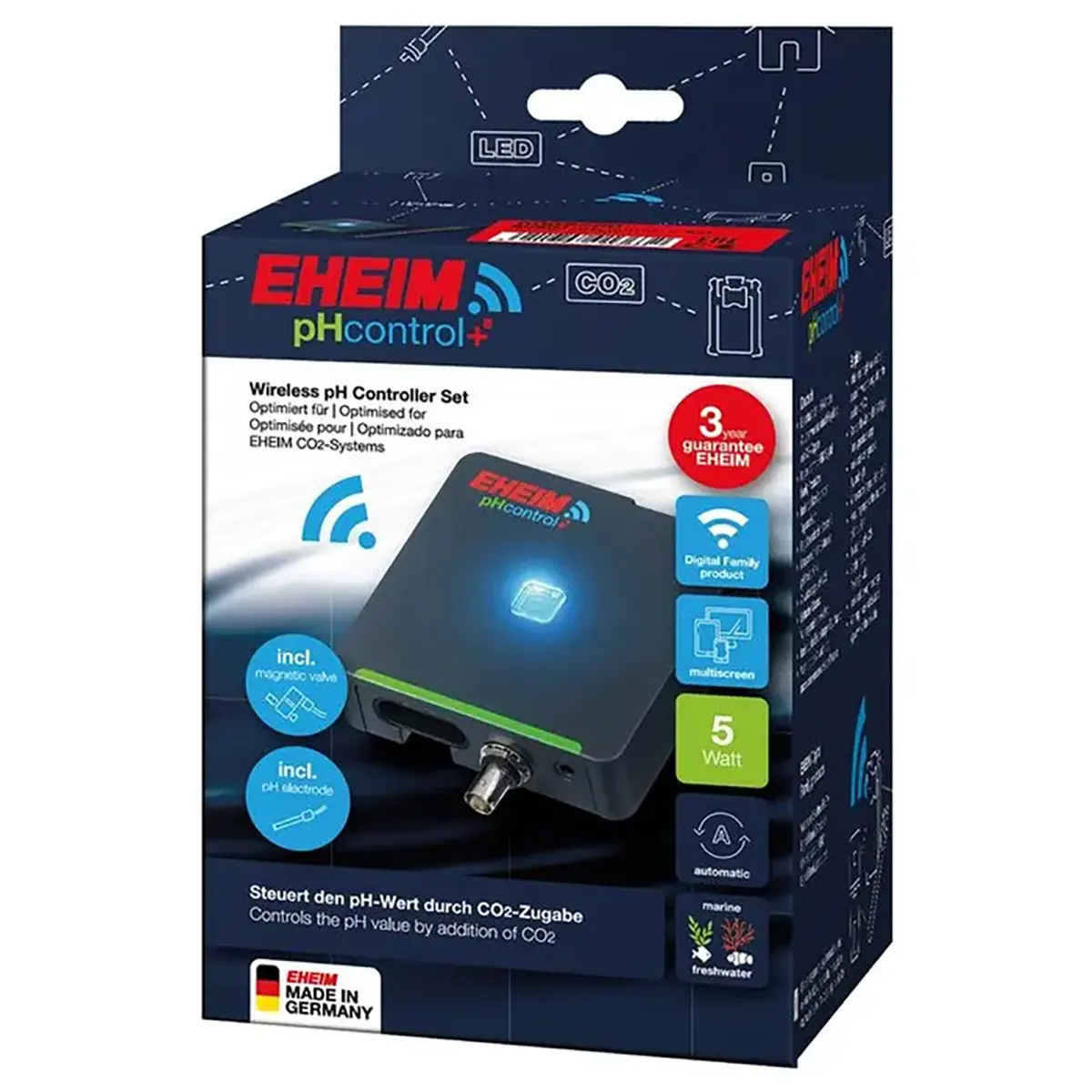 EHEIM pHcontrol+e Set Aquariencomputer - schwarz