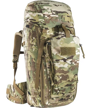 Der Tasmanian Tiger TT Modular Pack 45 Plus Rucksack – Multicam ist ein geräumiger taktischer Rucksack mit zahlreichen Taschen, gepolsterten Trägern und einem Hüftgurt – ideal für den Transport schwerer Lasten bei anspruchsvollen Einsätzen.