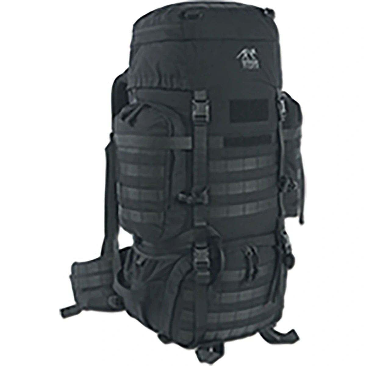 Der Tasmanian Tiger TT Raid Pack MKIII 52L Militärrucksack in Schwarz von Tasmanian verfügt über zahlreiche Riemen, Taschen und MOLLE-Gurtband – ideal als robuster Militär- oder Trekkingrucksack.