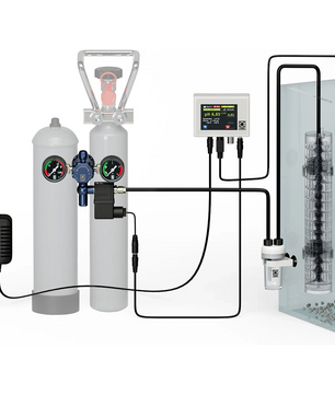 Die JBL PROFLORA CO2 Professional SET V Düngeanlage von JBL in Schwarz enthält Tanks, Messgeräte, Controller und Diffusor - mit automatischer CO2-/pH-Regelung für optimale Wasserwerte im Aquarium.