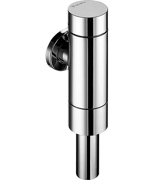 Selbstverständlich! Hier ist Ihr überarbeiteter Satz unter Verwendung der angegebenen Produktdaten: Wandmontiertes Spülventil für Toiletten oder Urinale in schlankem, zylindrischem Design, ausgestattet mit dem SCHELL SCHELLOMAT BASIC DN 20 WC-Druckspüler in Silber von SCHELL und einer selbstschließenden Kunststoffkartusche als Teil seiner eleganten Aufputzbauweise.