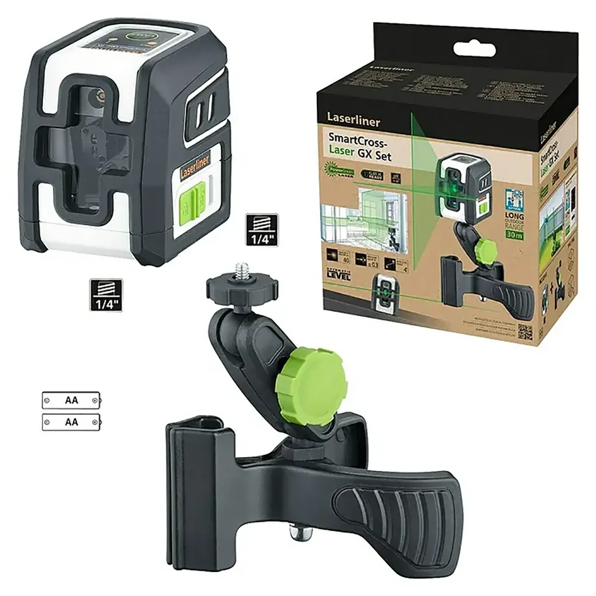 Laserliner 036.731E SmartCross-Laser GX Kreuzlinienlaser - grau