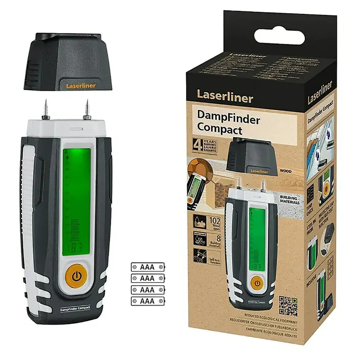 Laserliner DampFinder Compact Feuchtigkeitsmessgerät - grau