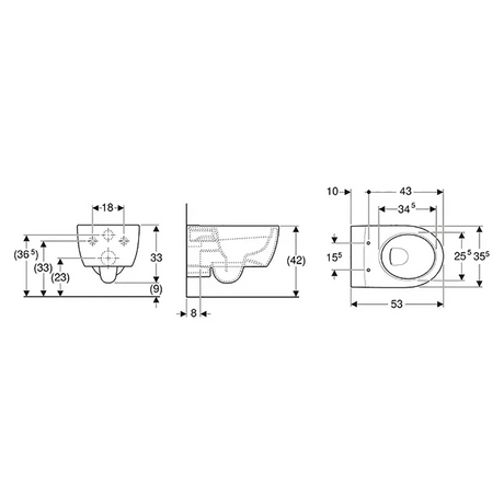 Geberit iCon Wand-WC-Set - weiß - Dealoase