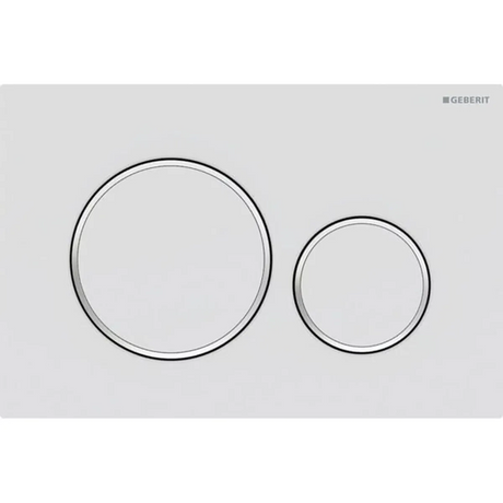 Geberit Sigma20 Round Betätigungsplatte - weiß - Dealoase